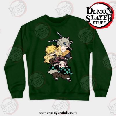 best demon slayers crewneck sweatshirt green s 869 - Demon Slayer Merch | Demon Slayer Stuff
