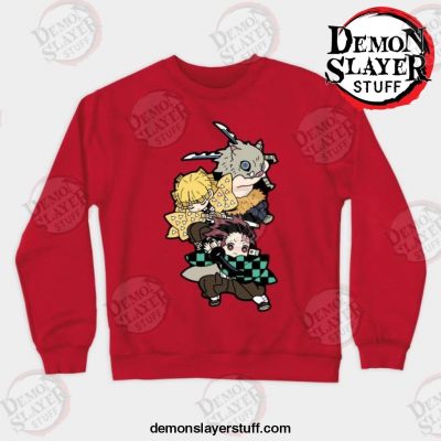 best demon slayers crewneck sweatshirt red s 141 - Demon Slayer Merch | Demon Slayer Stuff