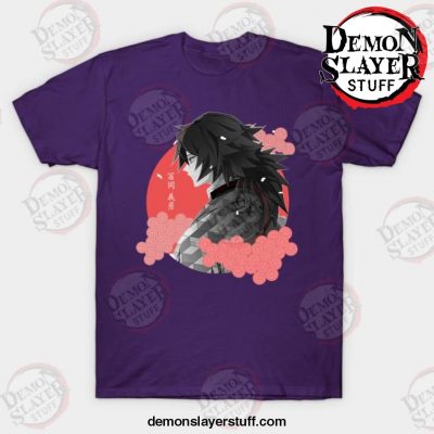 best giyuu tomioka anime t shirt purple s 295 - Demon Slayer Merch | Demon Slayer Stuff
