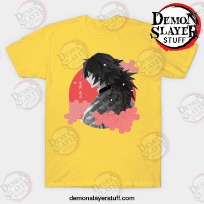 best giyuu tomioka anime t shirt yellow s 626 - Demon Slayer Merch | Demon Slayer Stuff
