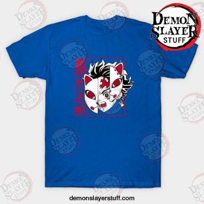 best kamado tanjirou t shirt blue s 206 - Demon Slayer Merch | Demon Slayer Stuff
