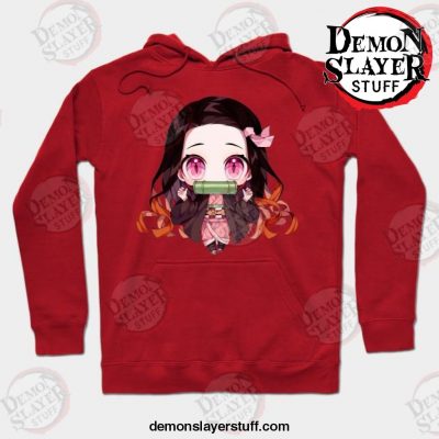 chibi demon nezuko hoodie red s 112 - Demon Slayer Merch | Demon Slayer Stuff