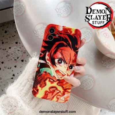 cute demon slayer case for iphone 11 12 pro 7 8 plus x xr xs max phone cases luxury anime kimetsu no yaiba soft tpu 1 502 - Demon Slayer Merch | Demon Slayer Stuff
