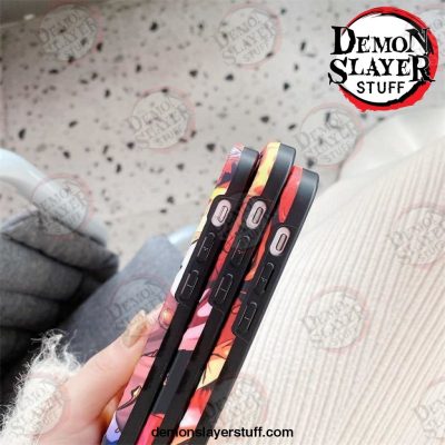 cute demon slayer case for iphone 11 12 pro 7 8 plus x xr xs max phone cases luxury anime kimetsu no yaiba soft tpu 441 - Demon Slayer Merch | Demon Slayer Stuff
