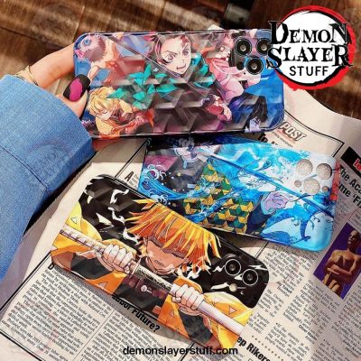 cute demon slayer case for iphone 11 12 pro max 7 8 plus x xr xs phone cases japan anime kimetsu no yaiba soft 120 - Demon Slayer Merch | Demon Slayer Stuff