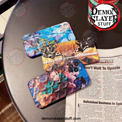 cute demon slayer case for iphone 11 12 pro max 7 8 plus x xr xs phone cases japan anime kimetsu no yaiba soft 871 - Demon Slayer Merch | Demon Slayer Stuff