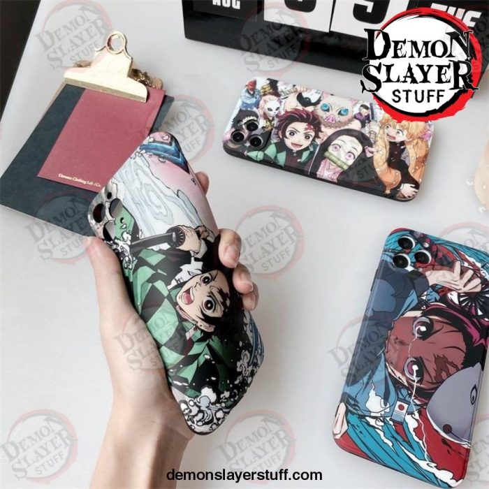 cute ins japan demon slayer case for iphone 12 11 pro 7 8 plus x xr xs max phone cases anime kimetsu no yaiba tpu cover 262 - Demon Slayer Merch | Demon Slayer Stuff