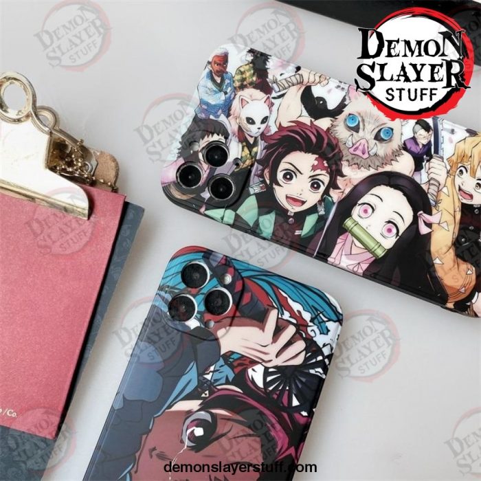 cute ins japan demon slayer case for iphone 12 11 pro 7 8 plus x xr xs max phone cases anime kimetsu no yaiba tpu cover 336 - Demon Slayer Merch | Demon Slayer Stuff