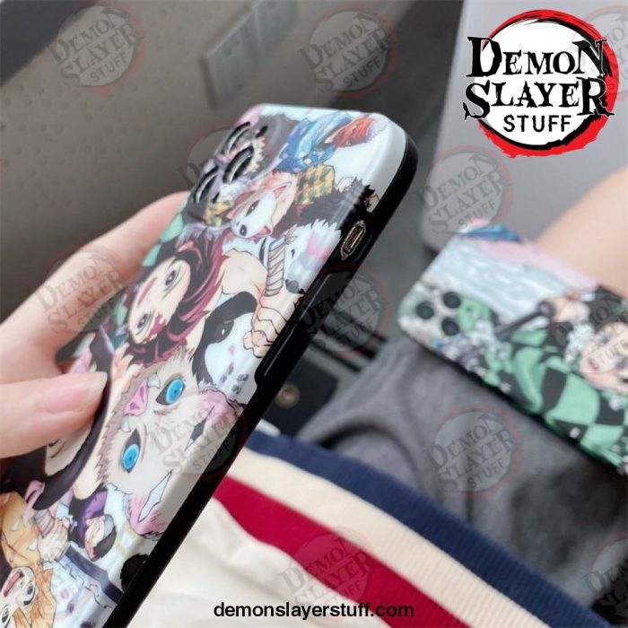 cute ins japan demon slayer case for iphone 12 11 pro 7 8 plus x xr xs max phone cases anime kimetsu no yaiba tpu cover 435 - Demon Slayer Merch | Demon Slayer Stuff