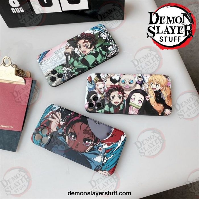 cute ins japan demon slayer case for iphone 12 11 pro 7 8 plus x xr xs max phone cases anime kimetsu no yaiba tpu cover 844 - Demon Slayer Merch | Demon Slayer Stuff