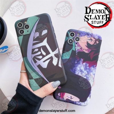 cute japan demon slayer case for iphone 11 12 pro 6 7 8 plus x xr xs max phone cases anime kimetsu no yaiba soft tpu 117 - Demon Slayer Merch | Demon Slayer Stuff