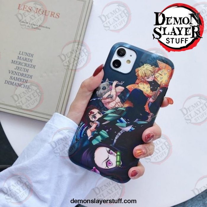 cute japan demon slayer case for iphone 11 12 pro 6 7 8 plus x xr xs max phone cases anime kimetsu no yaiba soft tpu 2 585 - Demon Slayer Merch | Demon Slayer Stuff
