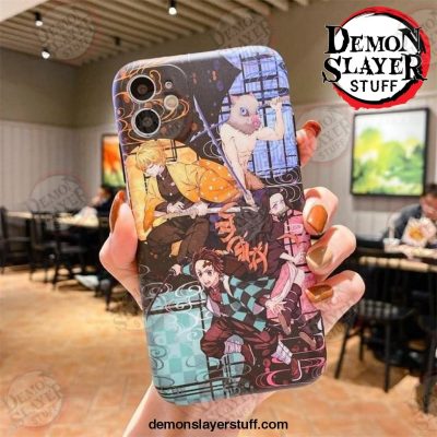 cute japan demon slayer case for iphone 11 12 pro 6 7 8 plus x xr xs max phone cases anime kimetsu no yaiba soft tpu 269 - Demon Slayer Merch | Demon Slayer Stuff