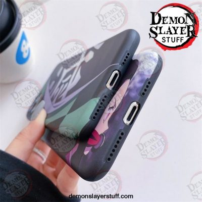 cute japan demon slayer case for iphone 11 12 pro 6 7 8 plus x xr xs max phone cases anime kimetsu no yaiba soft tpu 495 - Demon Slayer Merch | Demon Slayer Stuff