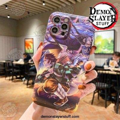 cute japan demon slayer case for iphone 11 12 pro 6 7 8 plus x xr xs max phone cases anime kimetsu no yaiba soft tpu 577 - Demon Slayer Merch | Demon Slayer Stuff