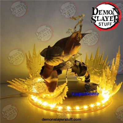 demon slayer agatsuma zenitsu pvc action figures diy night lamp anime kimetsu no yaiba figurine light decorative 540 - Demon Slayer Merch | Demon Slayer Stuff