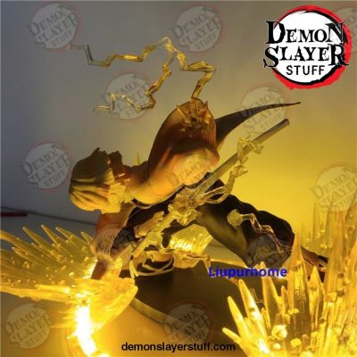 demon slayer agatsuma zenitsu pvc action figures diy night lamp anime kimetsu no yaiba figurine light decorative 887 - Demon Slayer Merch | Demon Slayer Stuff