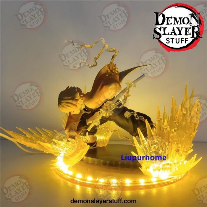 demon slayer agatsuma zenitsu pvc action figures diy night lamp anime kimetsu no yaiba figurine light decorative 960 - Demon Slayer Merch | Demon Slayer Stuff