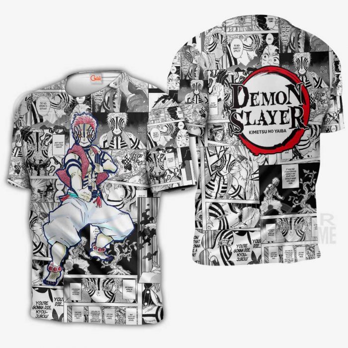 demon slayer anime mix manga hoodie shirt akaza jacket gearanime 3 - Demon Slayer Merch | Demon Slayer Stuff