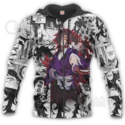 demon slayer anime mix manga hoodie shirt kokushibo jacket gearanime 8 - Demon Slayer Merch | Demon Slayer Stuff