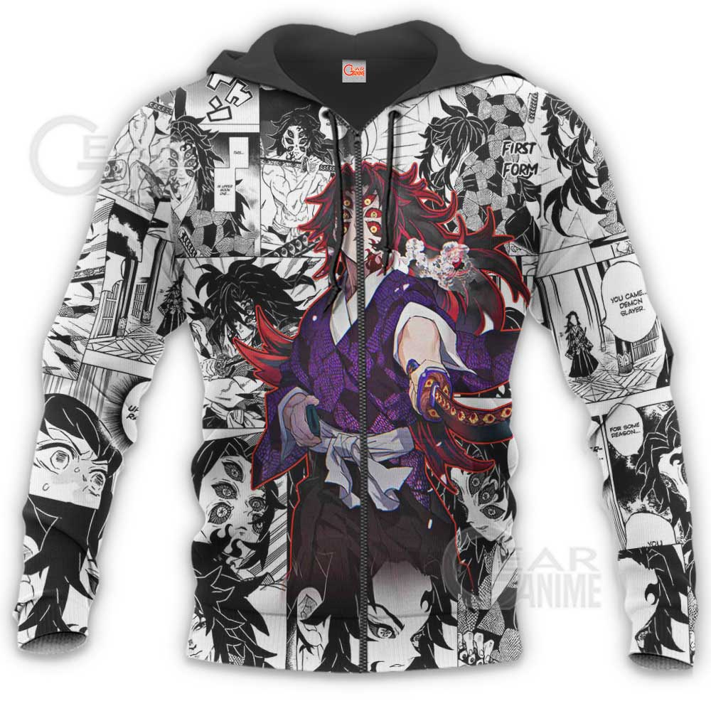 Kokushibo Demon Slayer Casual Bomber Jacket merch, clothing & apparel -  Anime Ape