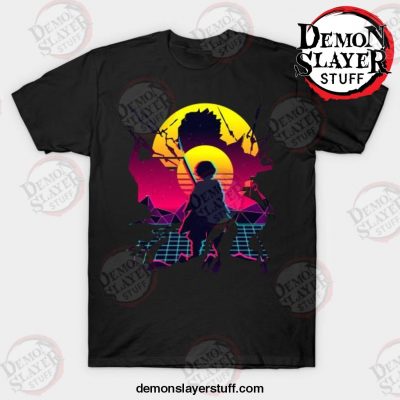 demon slayer anime zenitsu agatsuma t shirt black s 181 - Demon Slayer Merch | Demon Slayer Stuff