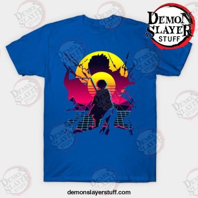 demon slayer anime zenitsu agatsuma t shirt blue s 481 - Demon Slayer Merch | Demon Slayer Stuff