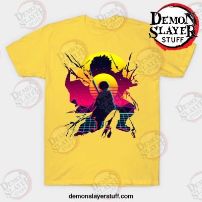 demon slayer anime zenitsu agatsuma t shirt yellow s 360 - Demon Slayer Merch | Demon Slayer Stuff