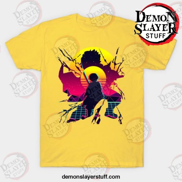 demon slayer anime zenitsu agatsuma t shirt yellow s 360 - Demon Slayer Merch | Demon Slayer Stuff