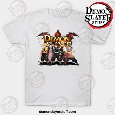 demon slayer corps fight t shirt white s 423 - Demon Slayer Merch | Demon Slayer Stuff