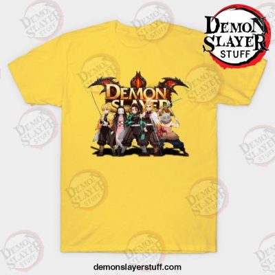 demon slayer corps fight t shirt yellow s 552 - Demon Slayer Merch | Demon Slayer Stuff