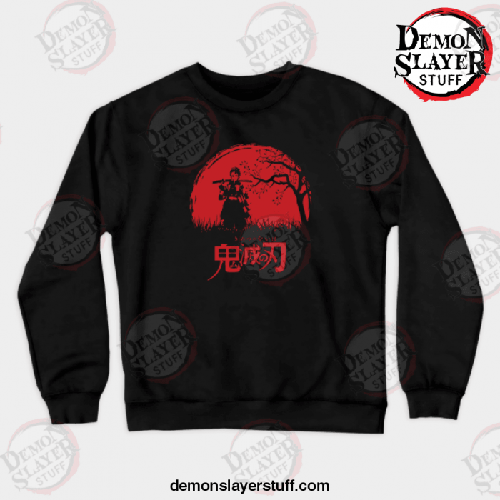 demon slayer crewneck sweatshirt black s 525 - Demon Slayer Merch | Demon Slayer Stuff