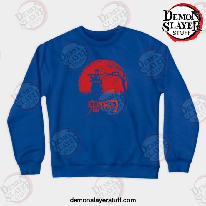 demon slayer crewneck sweatshirt blue s 692 - Demon Slayer Merch | Demon Slayer Stuff