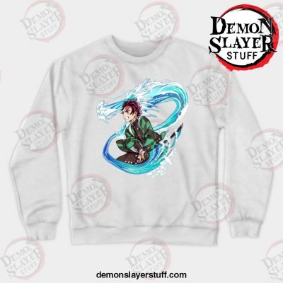 demon slayer crewneck sweatshirt white s 162 - Demon Slayer Merch | Demon Slayer Stuff