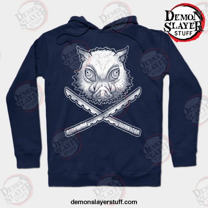 demon slayer crossboar hoodie navy blue s 659 - Demon Slayer Merch | Demon Slayer Stuff