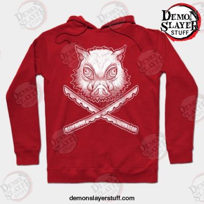 demon slayer crossboar hoodie red s 628 - Demon Slayer Merch | Demon Slayer Stuff
