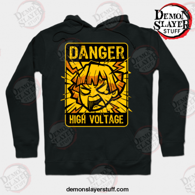 demon slayer high voltage hoodie black s 450 - Demon Slayer Merch | Demon Slayer Stuff