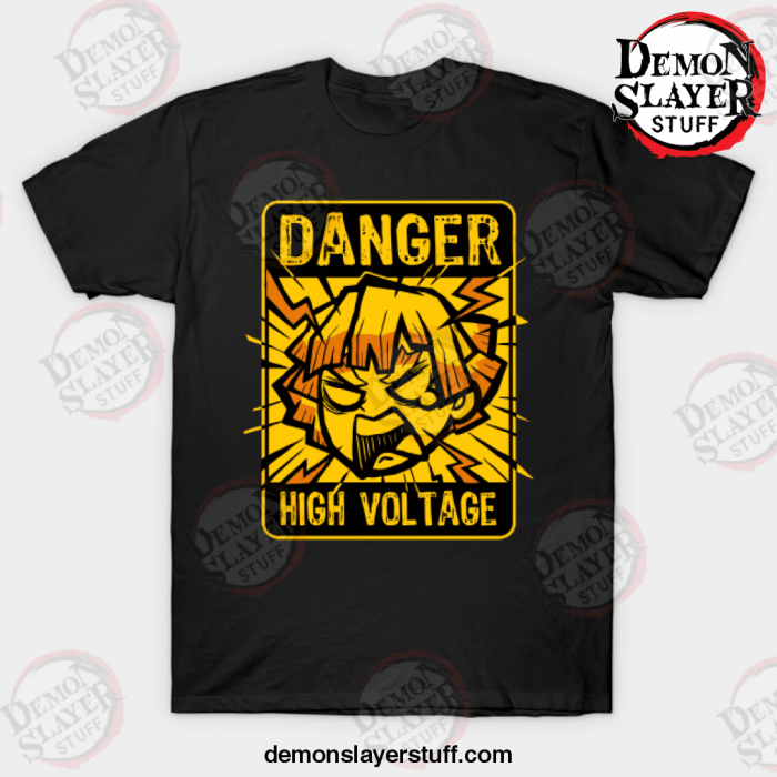 demon slayer high voltage t shirt black s 132 - Demon Slayer Merch | Demon Slayer Stuff