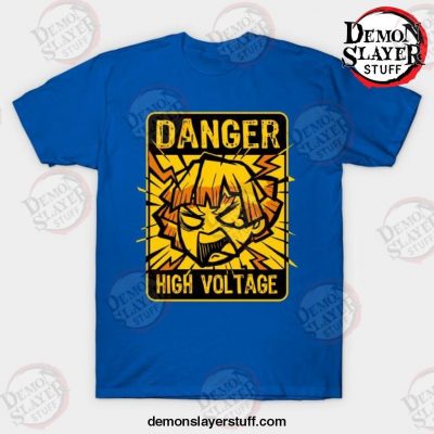 demon slayer high voltage t shirt blue s 279 - Demon Slayer Merch | Demon Slayer Stuff