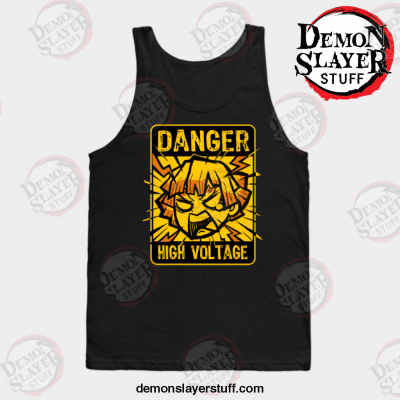 demon slayer high voltage tank top black s 659 - Demon Slayer Merch | Demon Slayer Stuff