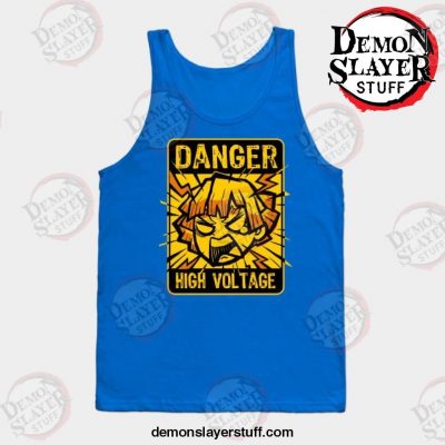 demon slayer high voltage tank top blue s 793 - Demon Slayer Merch | Demon Slayer Stuff