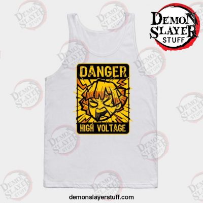 demon slayer high voltage tank top white s 230 - Demon Slayer Merch | Demon Slayer Stuff