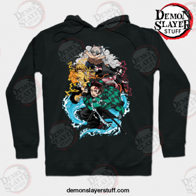 demon slayer hoodie black s 662 - Demon Slayer Merch | Demon Slayer Stuff