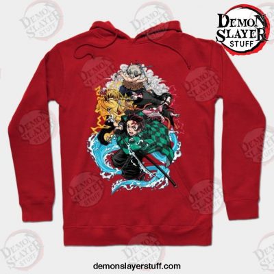 demon slayer hoodie red s 918 - Demon Slayer Merch | Demon Slayer Stuff