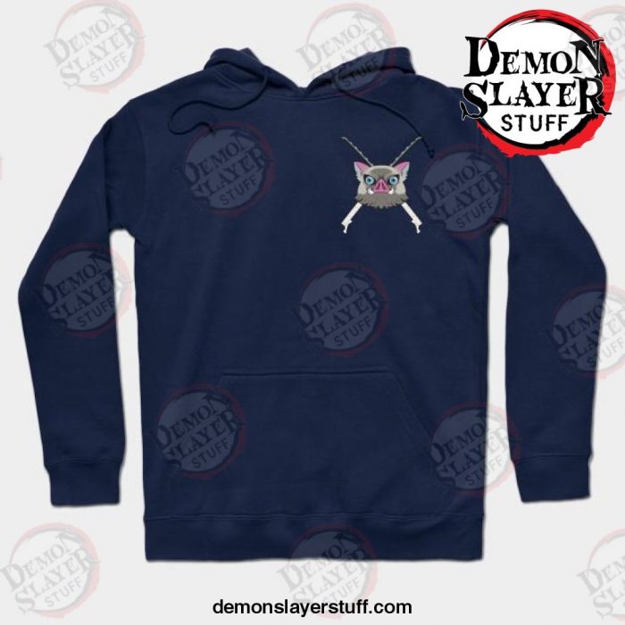 demon slayer inosuke anime hoodie navy blue s 836 - Demon Slayer Merch | Demon Slayer Stuff