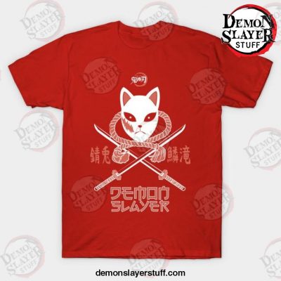 demon slayer kimetsu no yaiba sabito t shirt red s 231 - Demon Slayer Merch | Demon Slayer Stuff