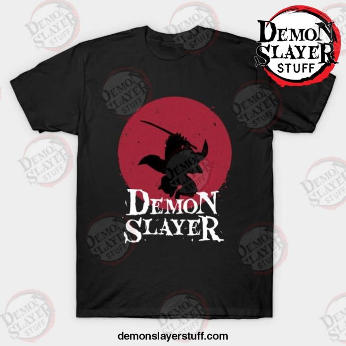 demon slayer red moon t shirt black s 560 - Demon Slayer Merch | Demon Slayer Stuff