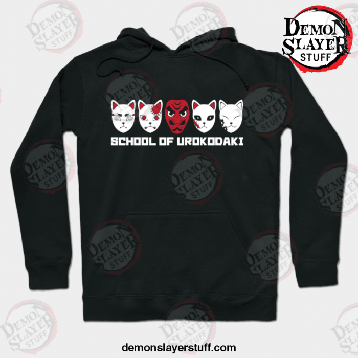 demon slayer school of urokodaki hoodie black s 167 - Demon Slayer Merch | Demon Slayer Stuff