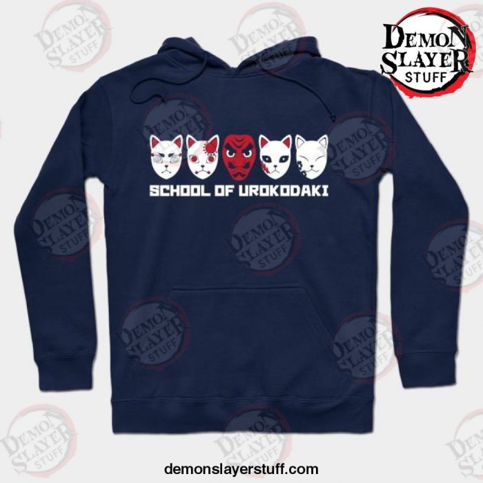 demon slayer school of urokodaki hoodie navy blue s 591 - Demon Slayer Merch | Demon Slayer Stuff
