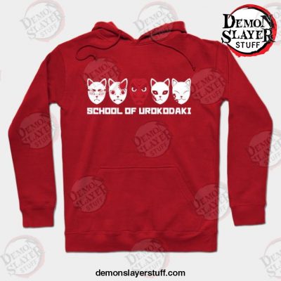 demon slayer school of urokodaki hoodie red s 746 - Demon Slayer Merch | Demon Slayer Stuff